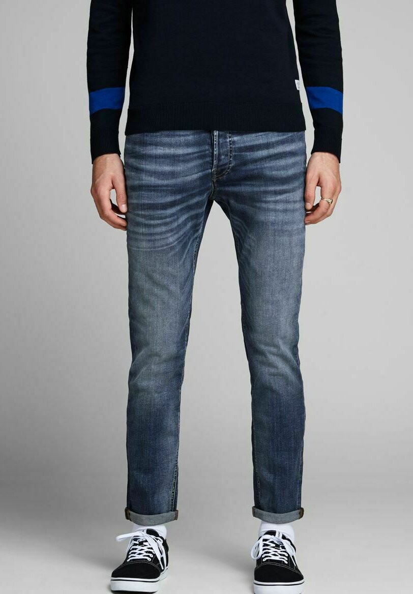 

Джинсы узкого кроя Jack & Jones, синий деним