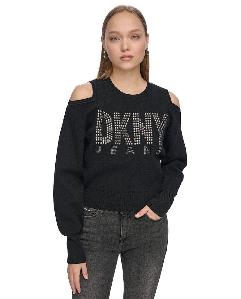

Женский свитер с круглым вырезом Dkny Jeans, черный