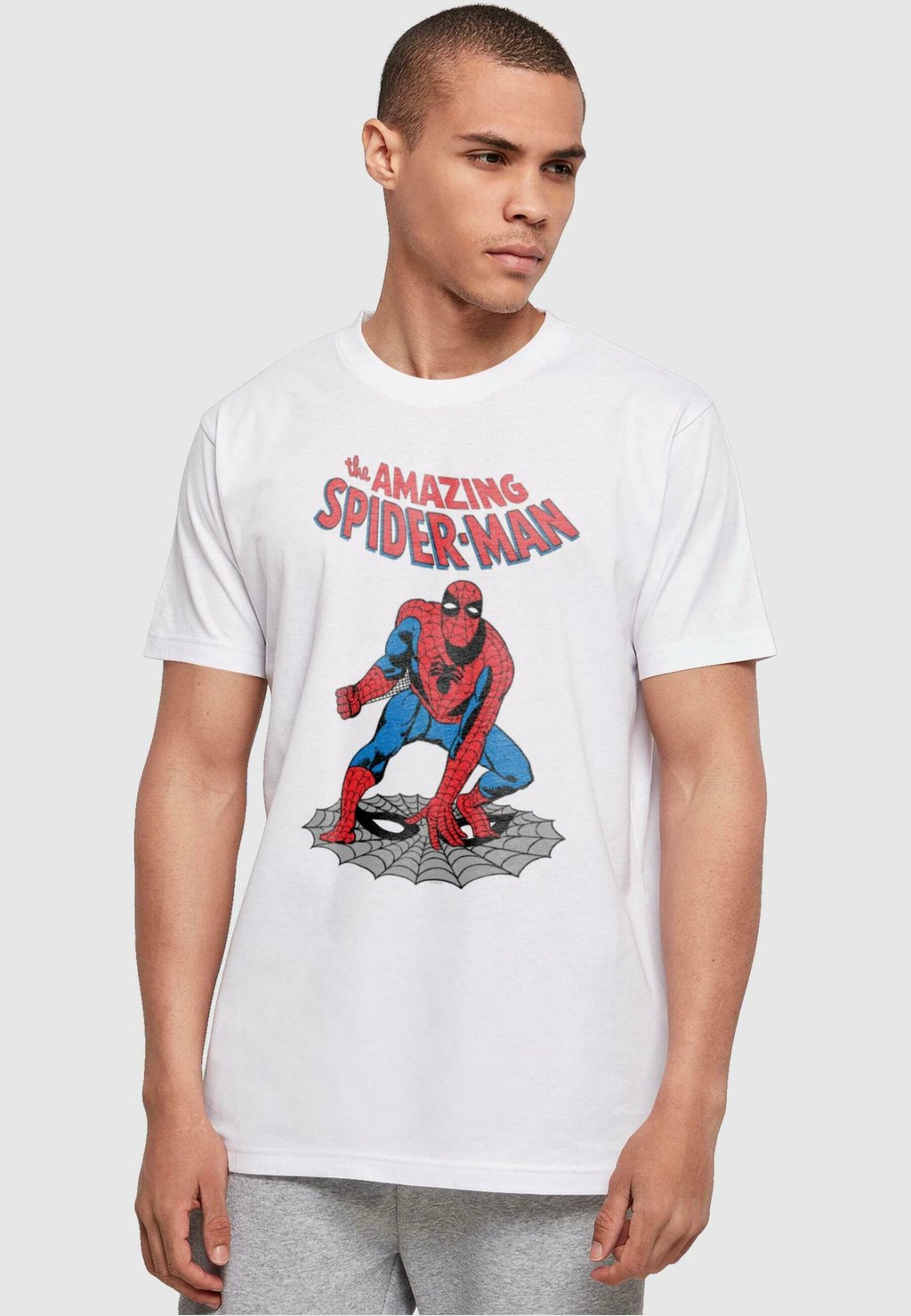 Футболка с принтом Marvel Universe The Amazing Spider Man ABSOLUTE CULT, белый