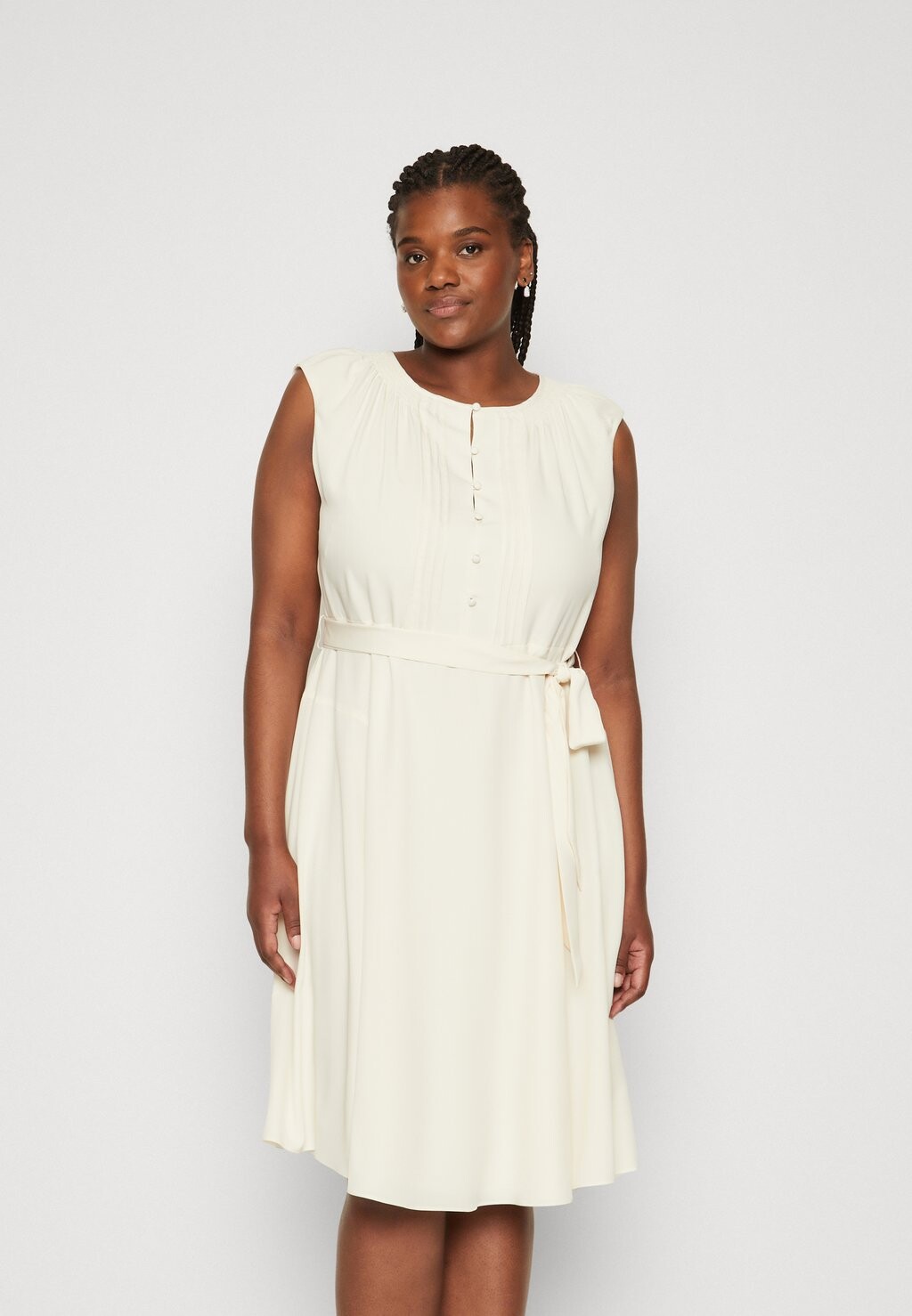 

Платье Camisero Lauren Ralph Lauren JILLEAH SHORT SLEEVE DAY DRESS, цвет mascarpone cream