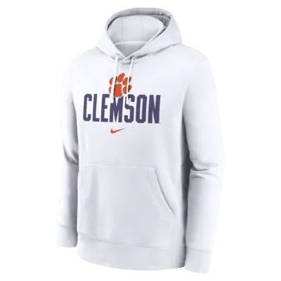 

Худи Nike Clemson Tigers Primetime Club Campus, белый