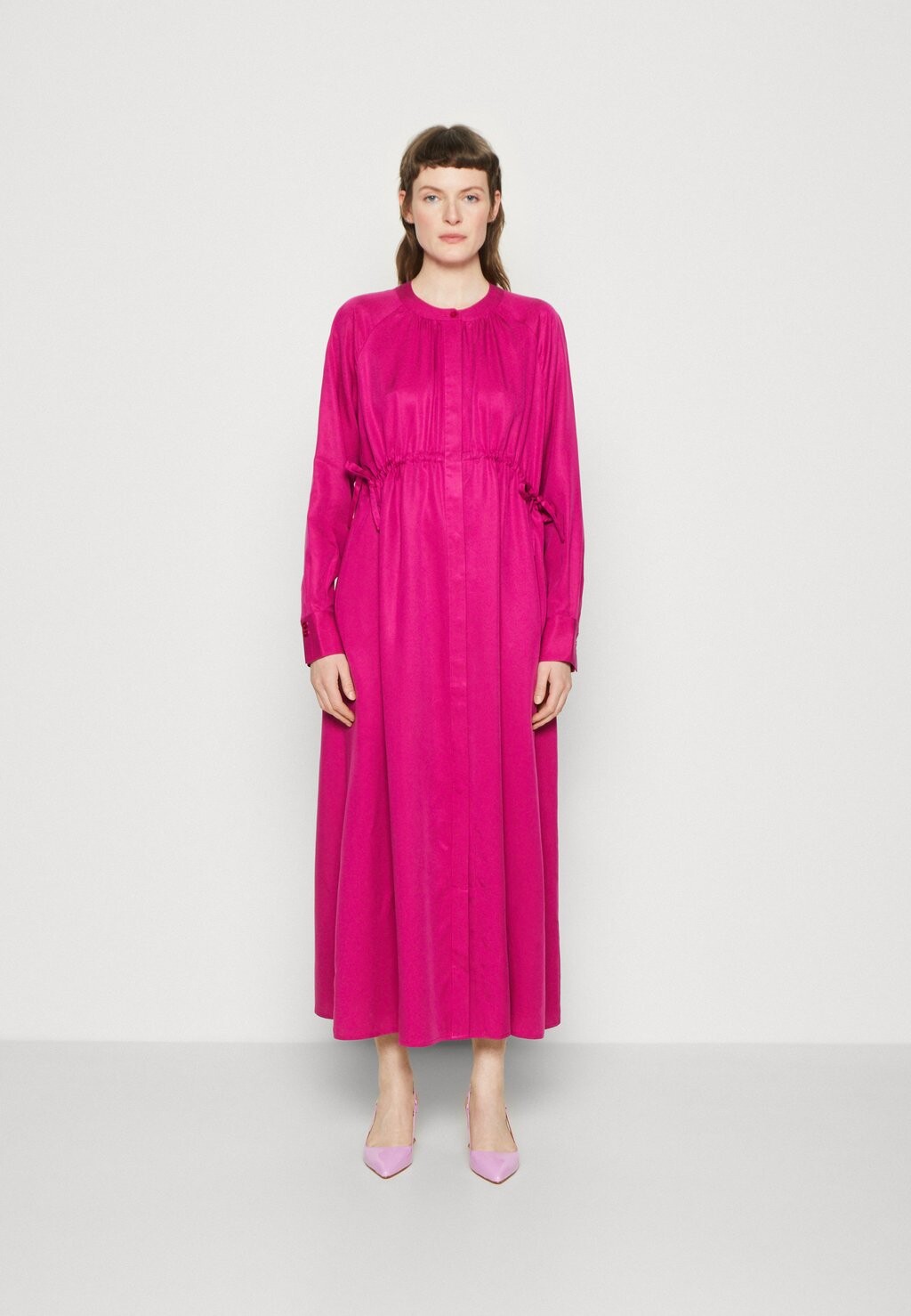 

Длинное платье Woven_Tencel Gathering Maxi Dress Zign Studio, розовый