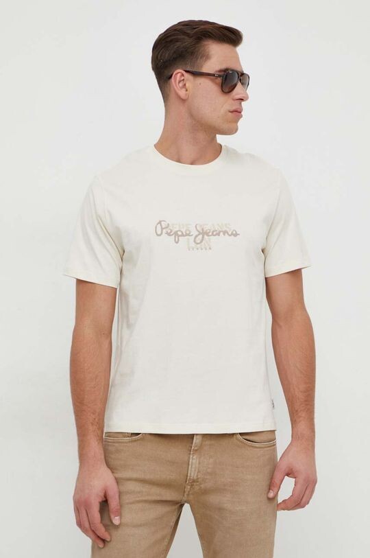 

Футболка Криса из хлопка Pepe Jeans, бежевый