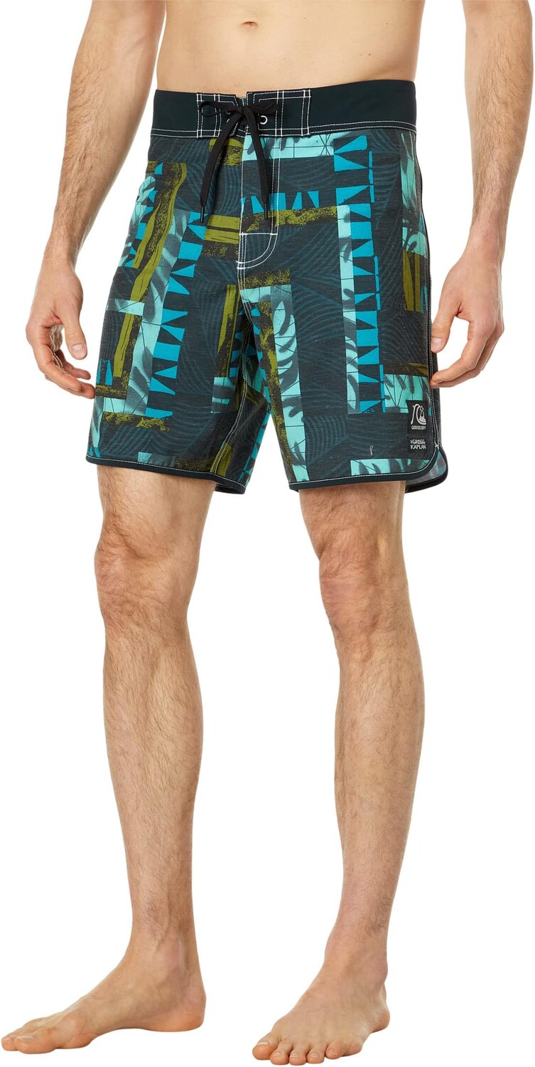 

Шорты для плавания Blank Canvas с фестонами 18 дюймов Quiksilver, черный