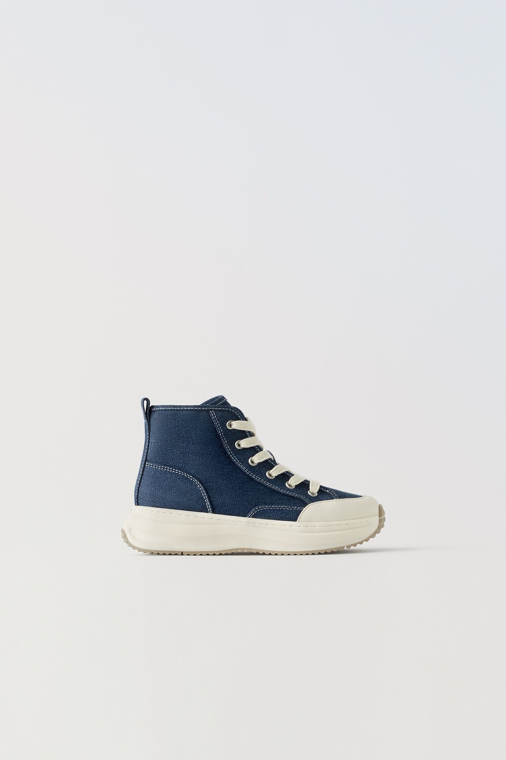 

Джинсовые кроссовки high shoes Zara, темно-синий