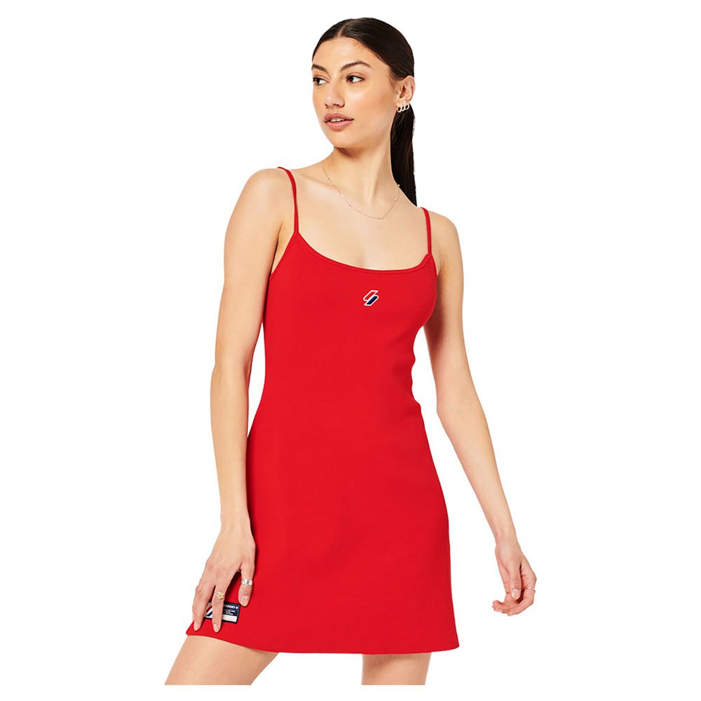 Платье Superdry Code Essential Strappy, красный