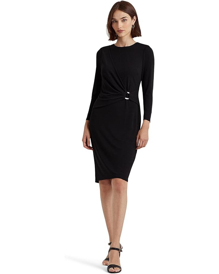 

Платье LAUREN Ralph Lauren Jersey 3/4 Sleeve, черный