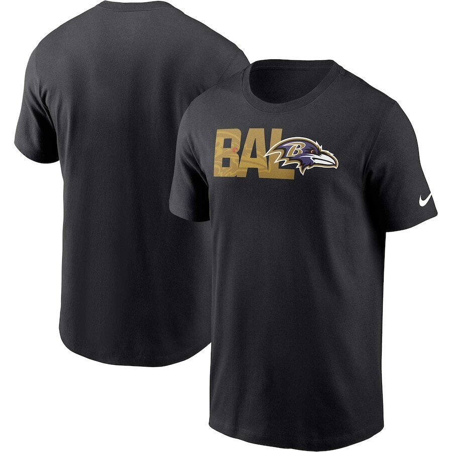 

Футболка с коротким рукавом Nike Baltimore Ravens, черный
