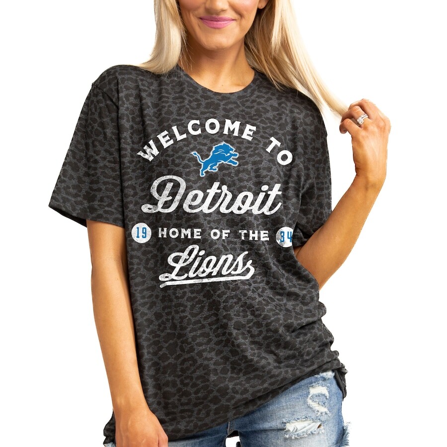 

Футболка с коротким рукавом Gameday Couture Detroit Lions, угольный