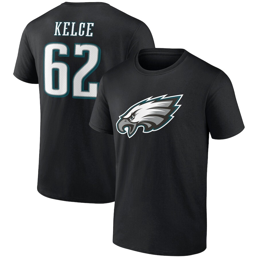 

Футболка с именем и номером Fanatics Branded Philadelphia Eagles, черный