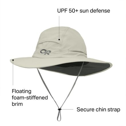 Санбриолет Солнцезащитная шляпа Outdoor Research, темно-желтый outdoor western hat unisex sun visor personalized sun hat