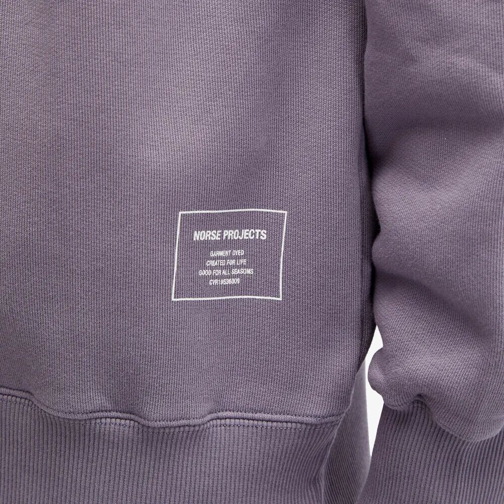 

Norse Projects Свободный спортивный свитшот Marten реглан с полумолнией до половины, фиолетовый