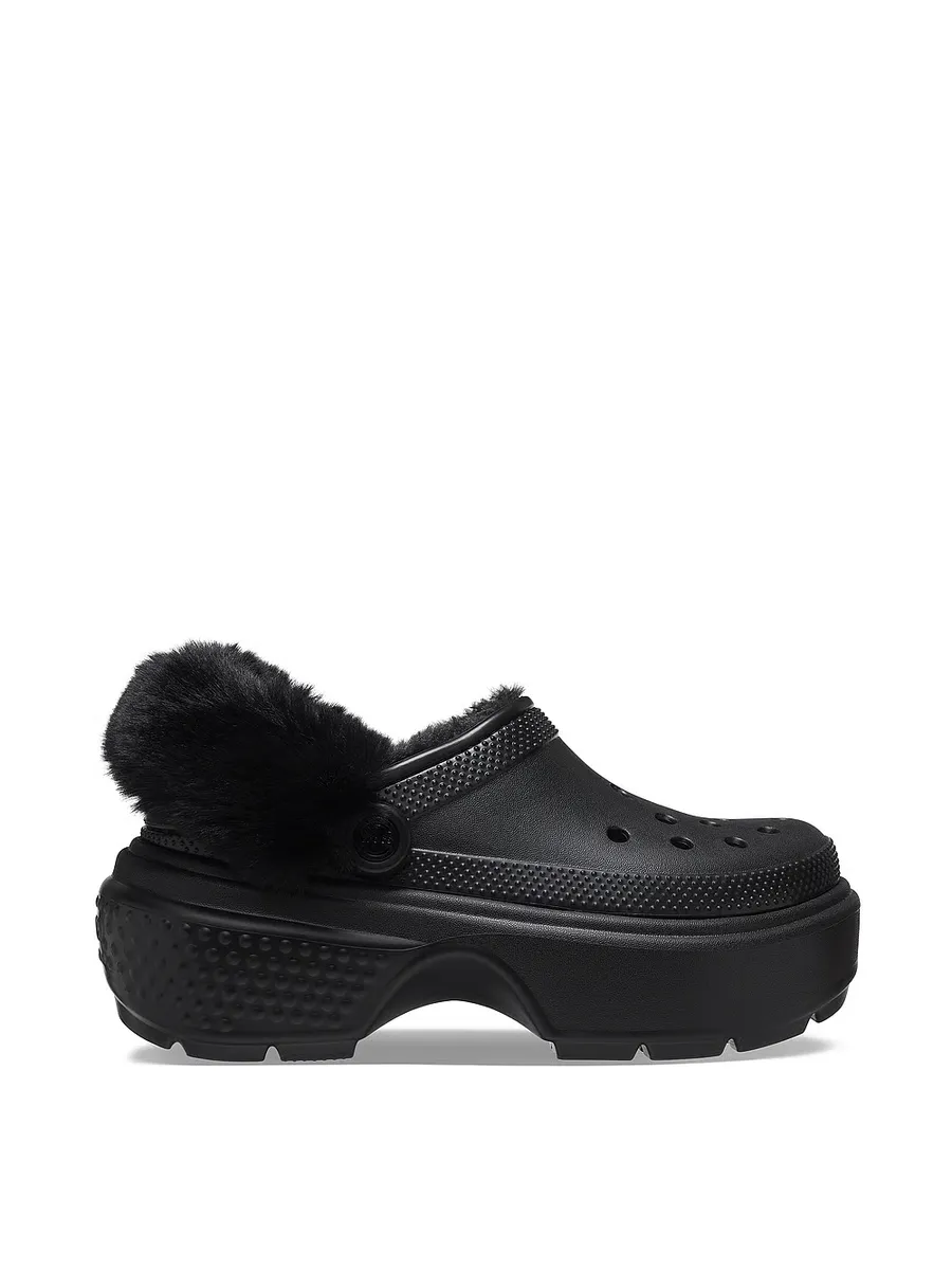 

Сабо с подкладкой Stomp Crocs, черный