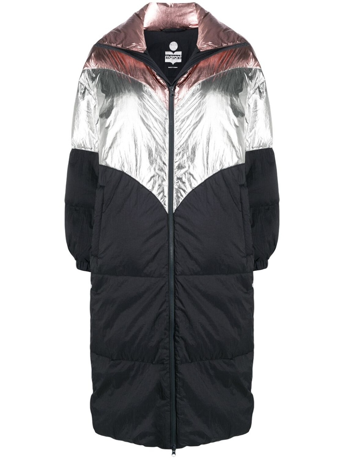 

Marant Étoile пуховик в стиле колор-блок, черный