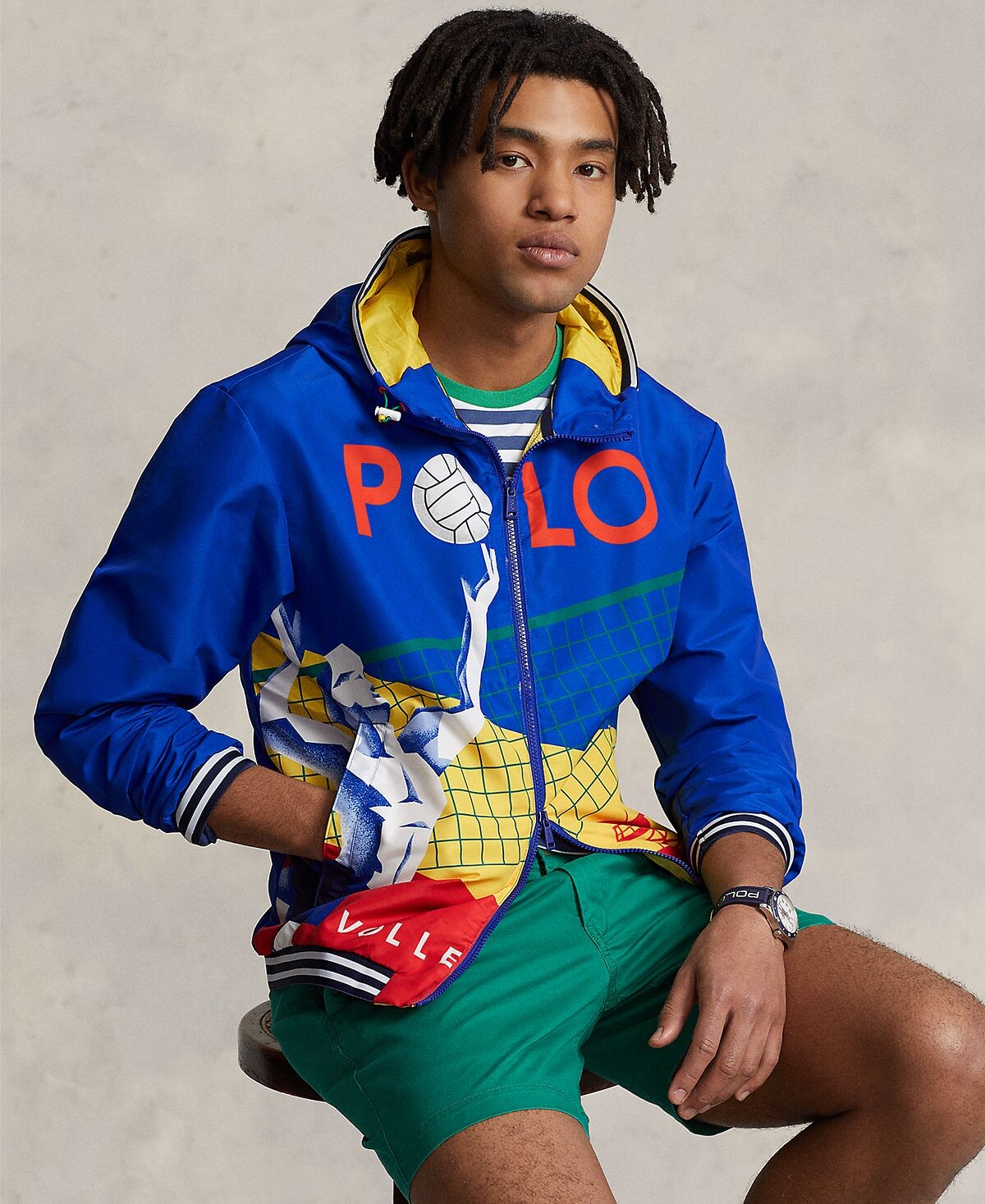 

Мужская куртка с капюшоном и графическим рисунком Polo Ralph Lauren