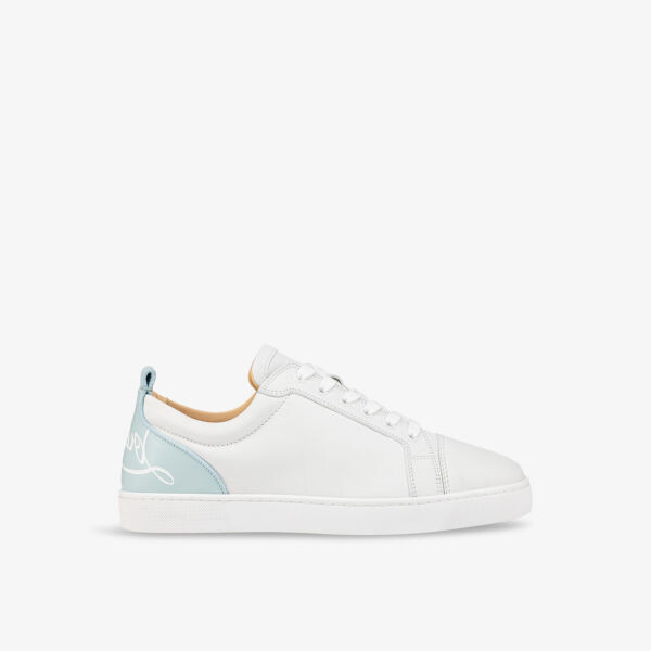 

Забавные низкие кеды louis junior из замши Christian Louboutin, белый