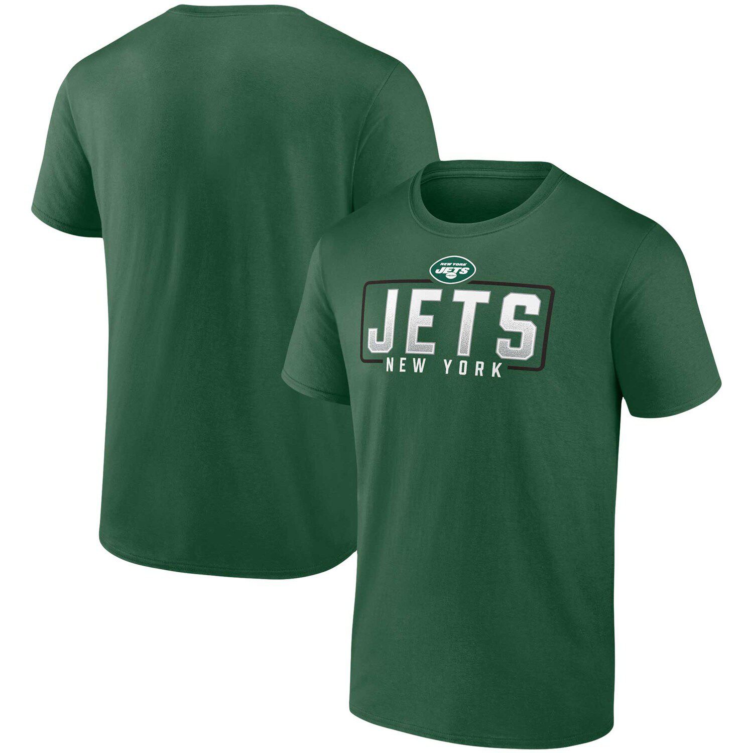 

Зеленая мужская футболка с логотипом Fanatics New York Jets, Зеленый