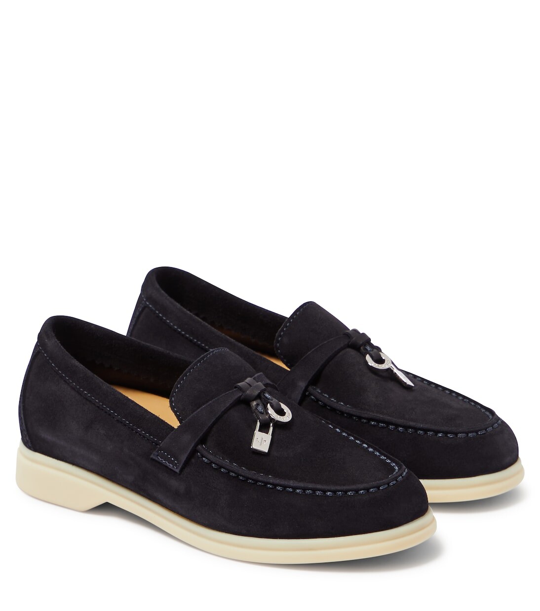 

Замшевые лоферы summer charms walk Loro Piana, синий