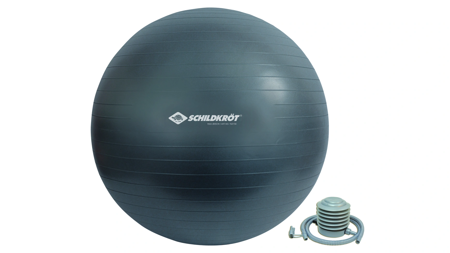 

Schildkröt Fitness Мяч для упражнений 85 см, без фталатов, с шариковым насосом, антрацит