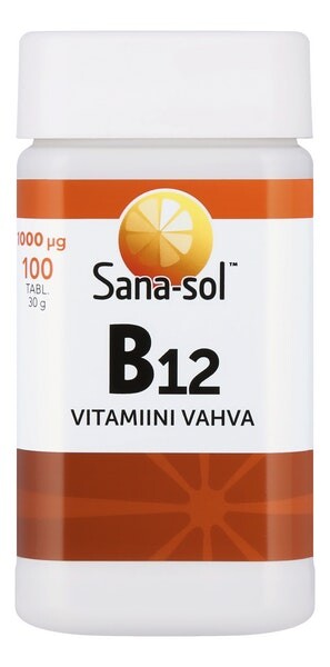 

Витамин B12 Sana-Sol 1000 mg, 100 таблеток