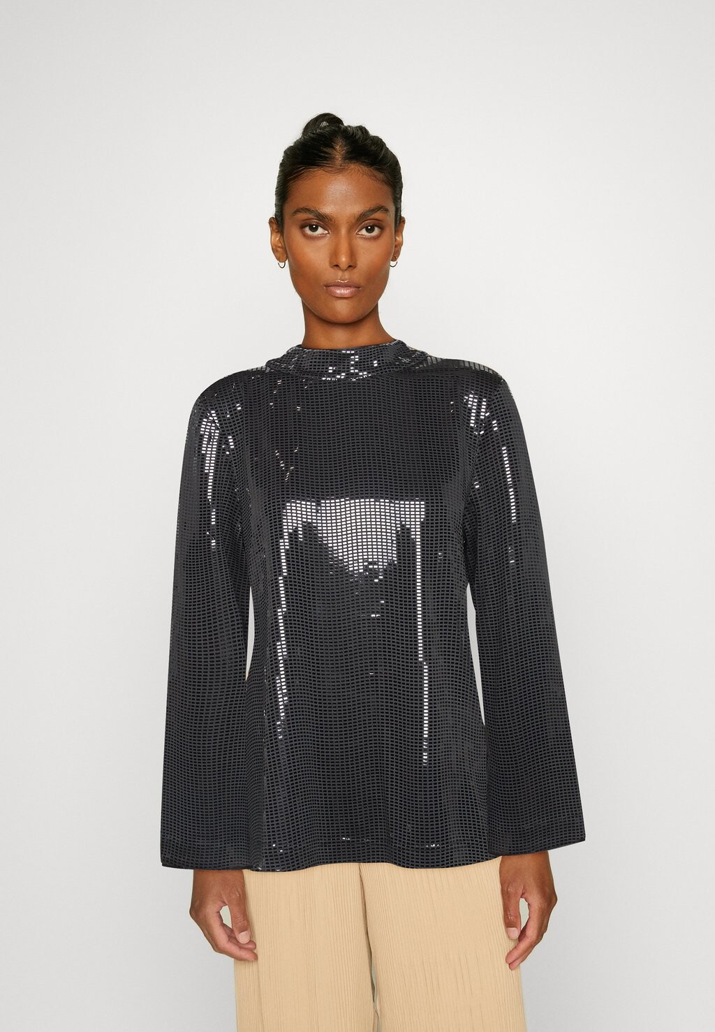 

Топ с длинными рукавами Esprit, черный
