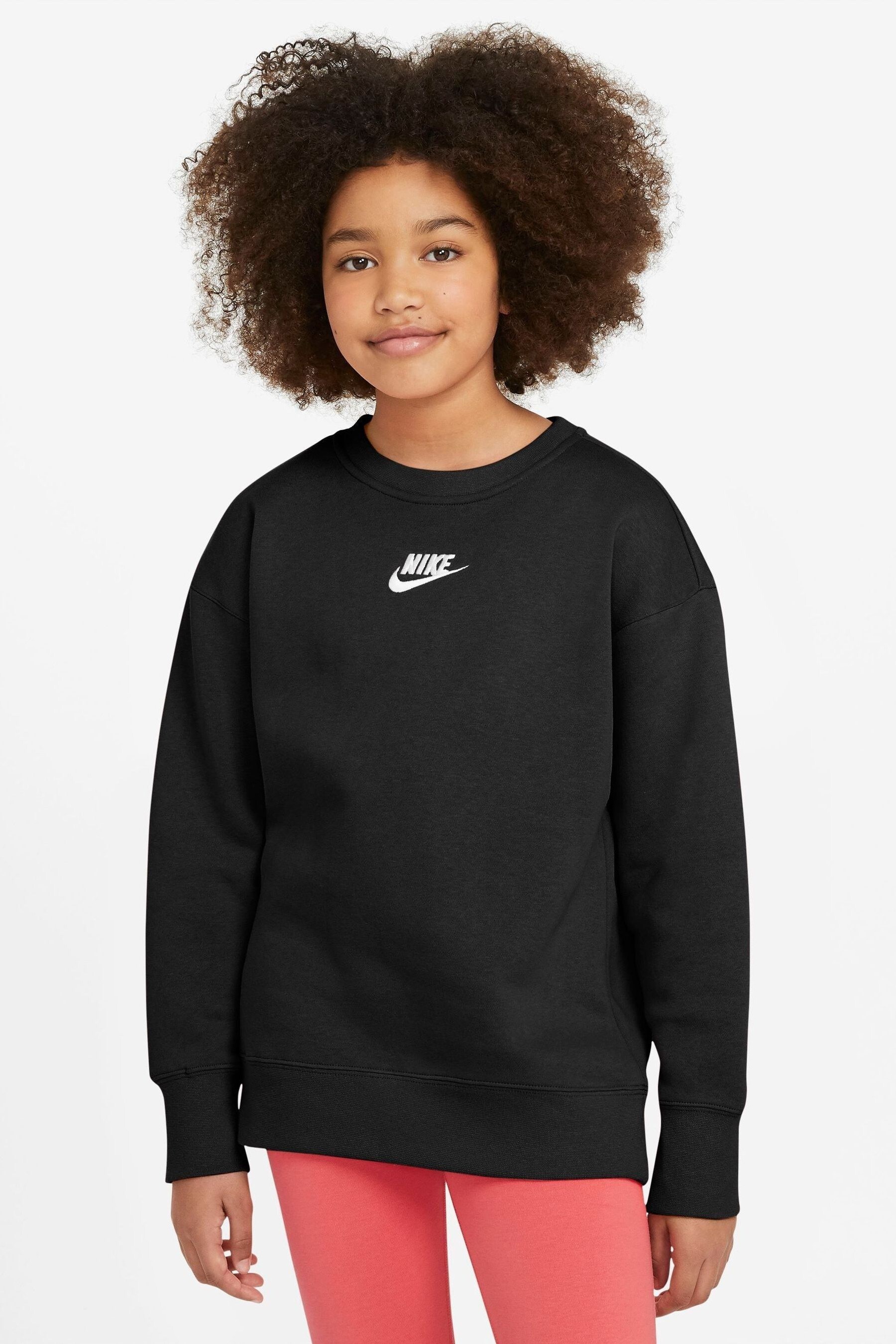 Флисовая толстовка Oversize Club Nike, черный