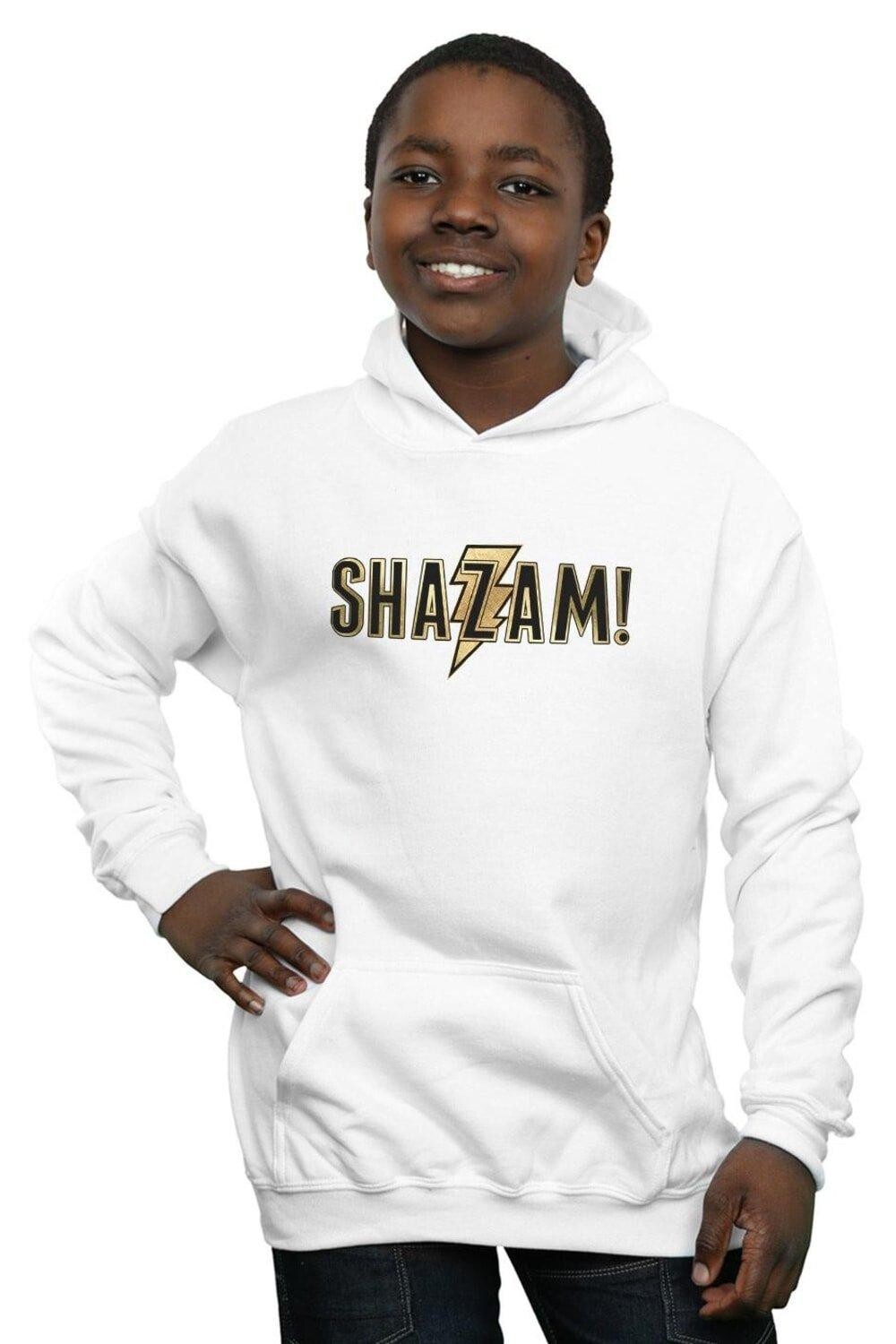 

Толстовка с текстовым логотипом Shazam DC Comics, белый