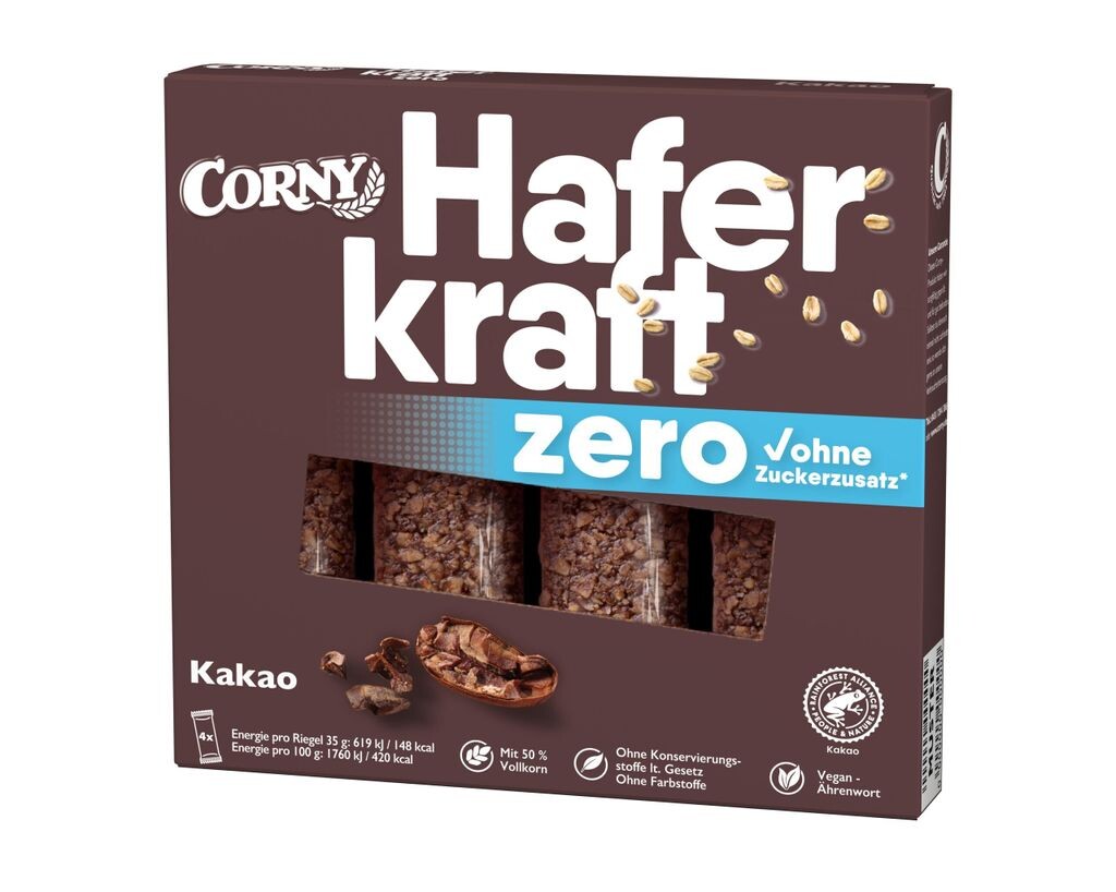

Батончик-мюсли с какао HAFERKRAFT ZERO от Corny, 4х35г Schwartau Werke
