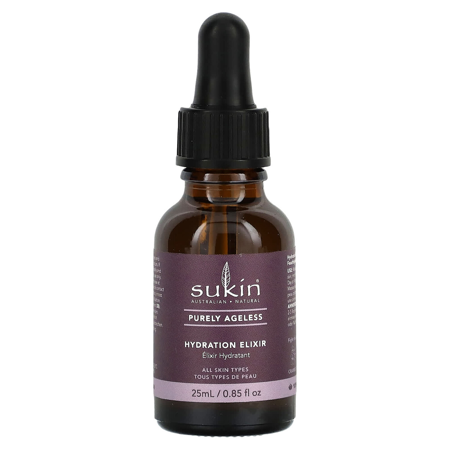 

Purely Ageless, эликсир для увлажнения, 25 мл (0,85 жидк. Унции), Sukin