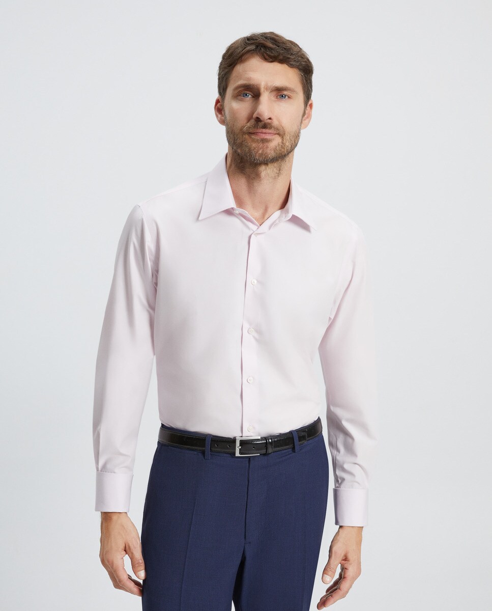 цена Мужская классическая рубашка стандартного кроя без утюга Emidio Tucci, розовый