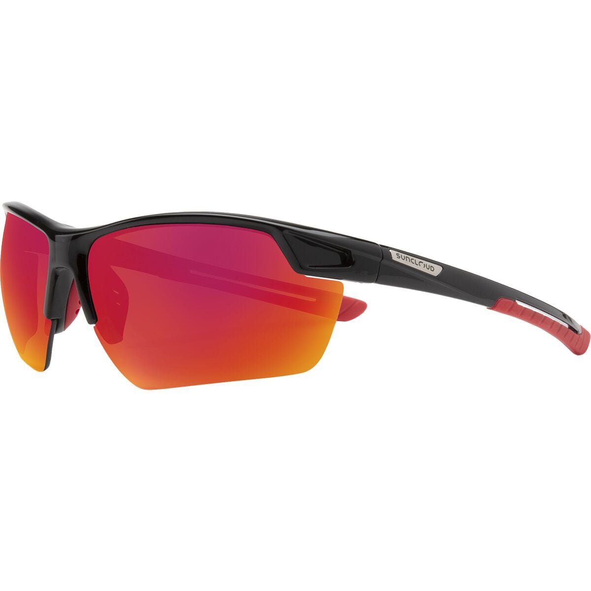 Поляризованные солнцезащитные очки contender Suncloud Polarized Optics, цвет black/polarized red mirror
