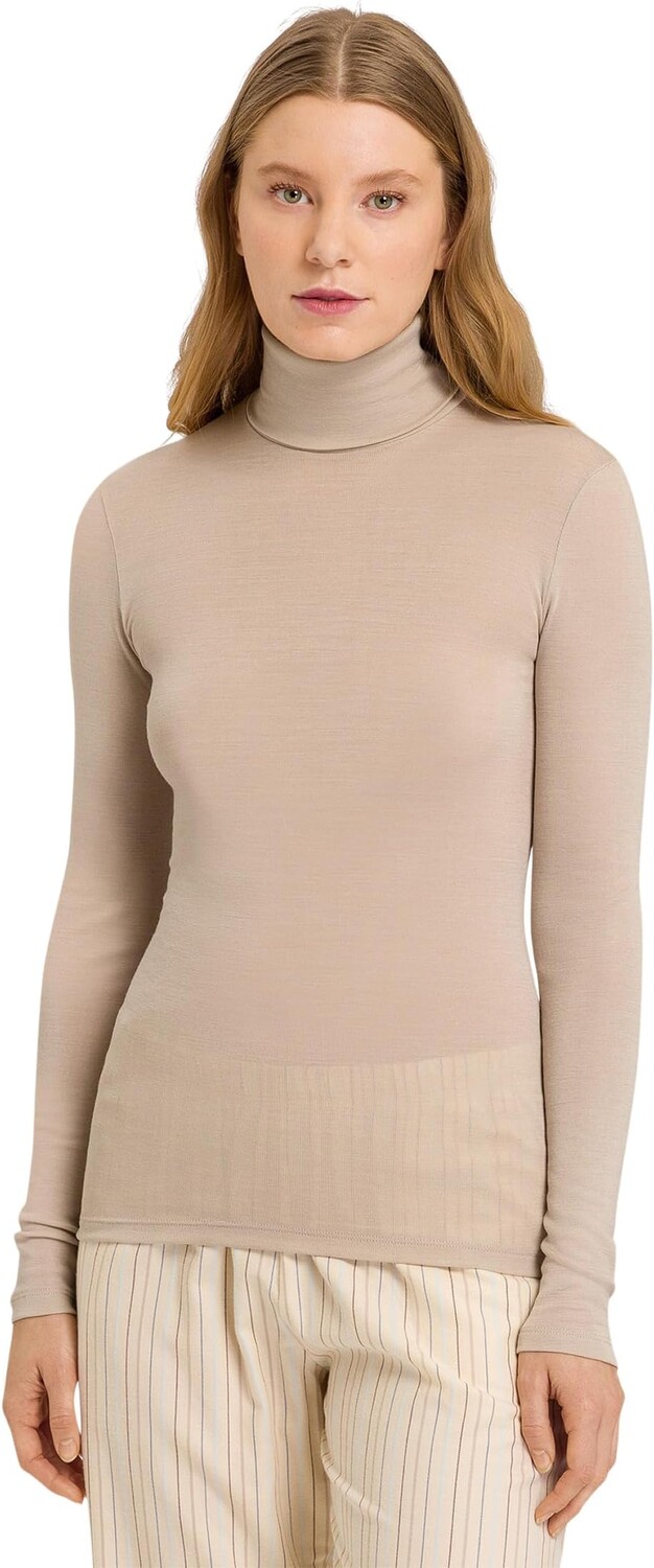 Свитер Woolen Silk Base Layer Turtleneck Shirt Hanro, цвет Safari