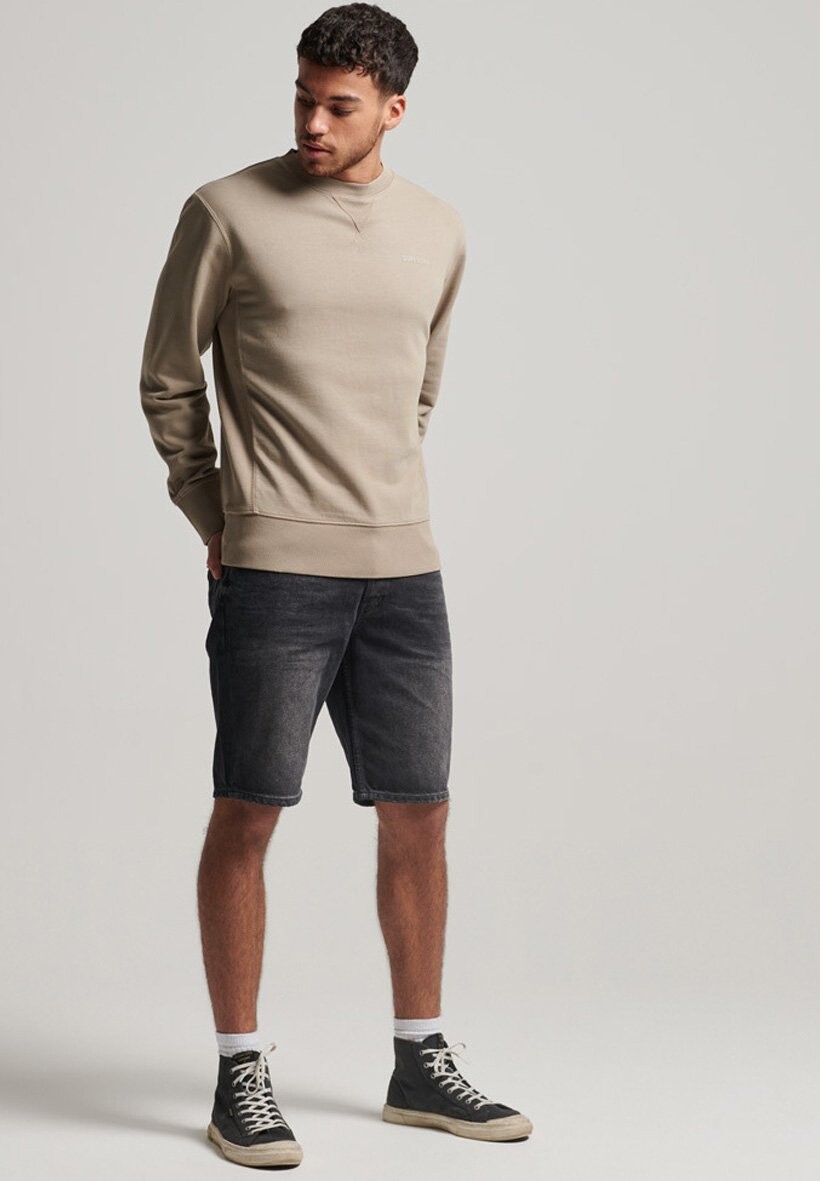 

Толстовка Superdry Code Essential Crew, темно-серый камень