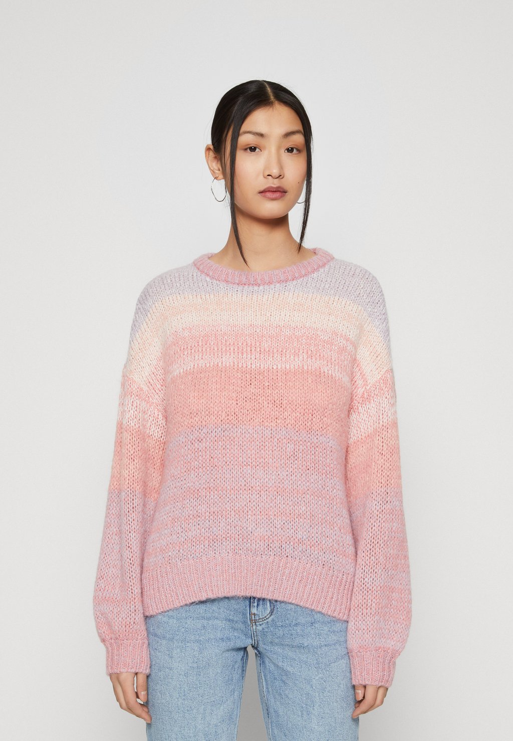 Вязаный свитер VICHOCA VILA, цвет peach whip/pink tones