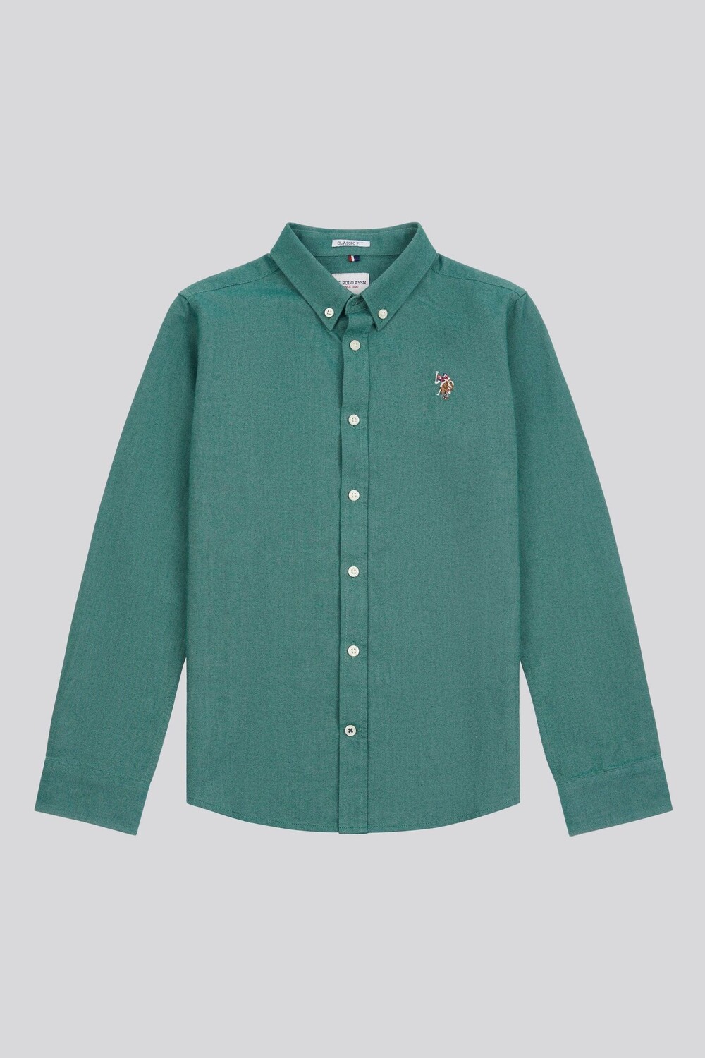 

Рубашка оксфорд для мальчиков персикового цвета U.S. Polo Assn, зеленый