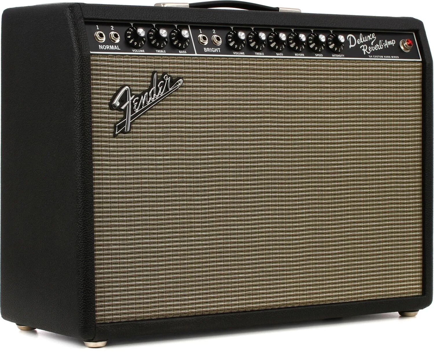 

Fender '64 Custom Deluxe Reverb: 1 x 12-дюймовый ламповый комбоусилитель мощностью 20 Вт