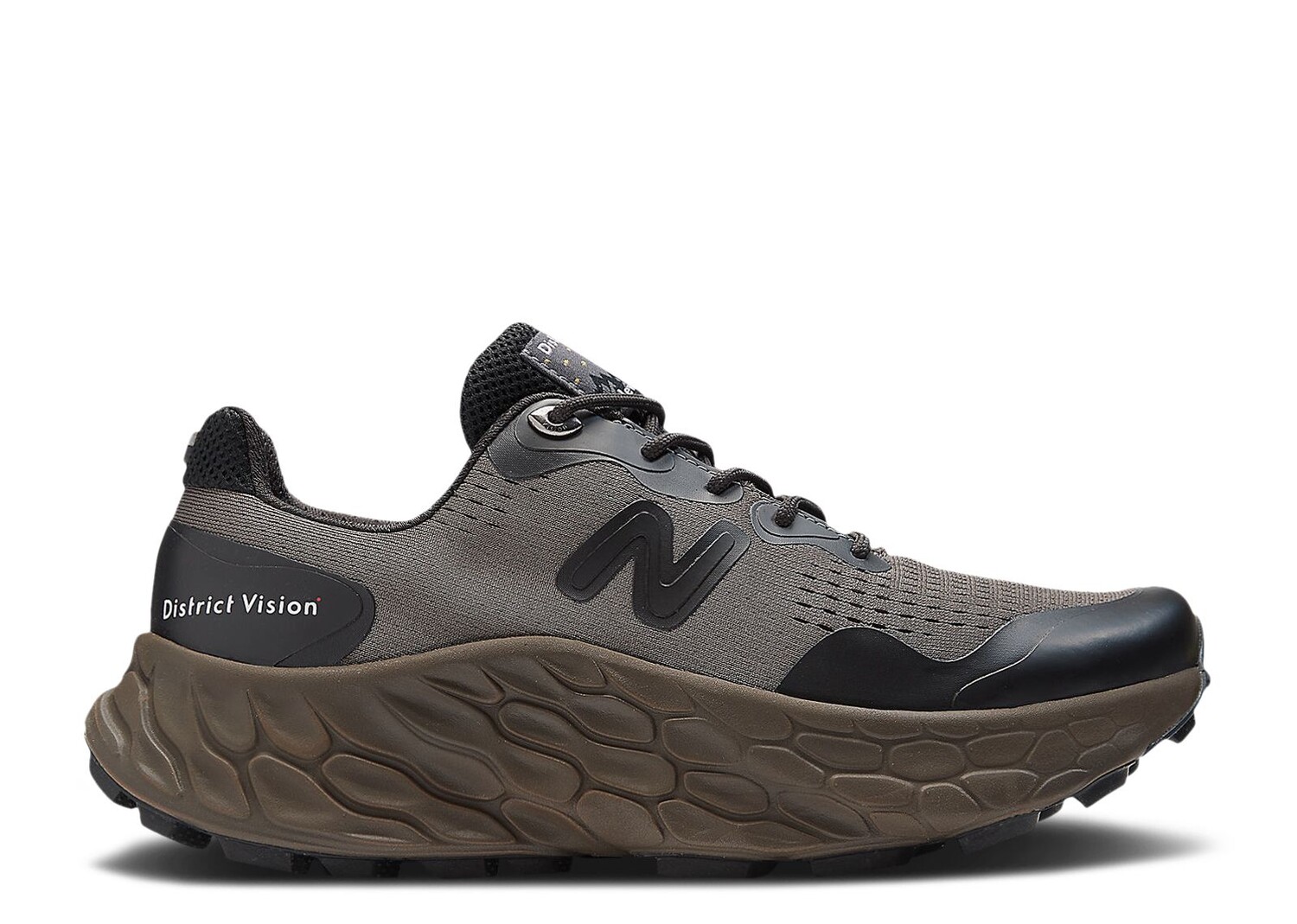 

Кроссовки New Balance District Vision X Fresh Foam X More Trail V3 'Falcon Slate Black', зеленый, Зеленый;серый