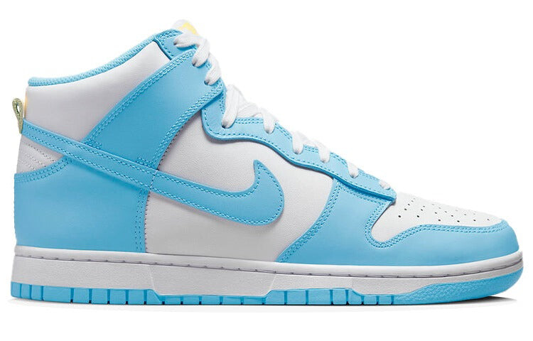 

Кроссовки Nike Dunk High, белый / голубой