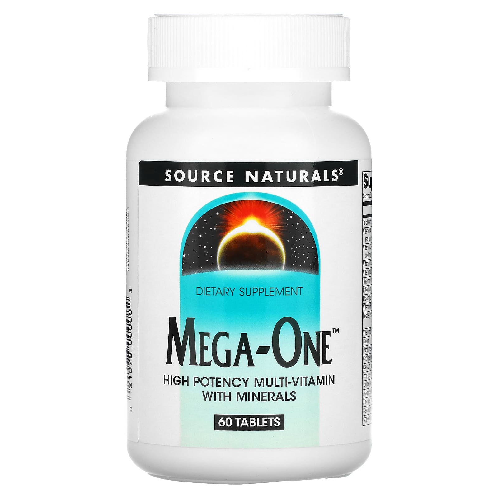 

Mega-One, высокоэффективный мультивитамин с минералами, 60 таблеток, Source Naturals