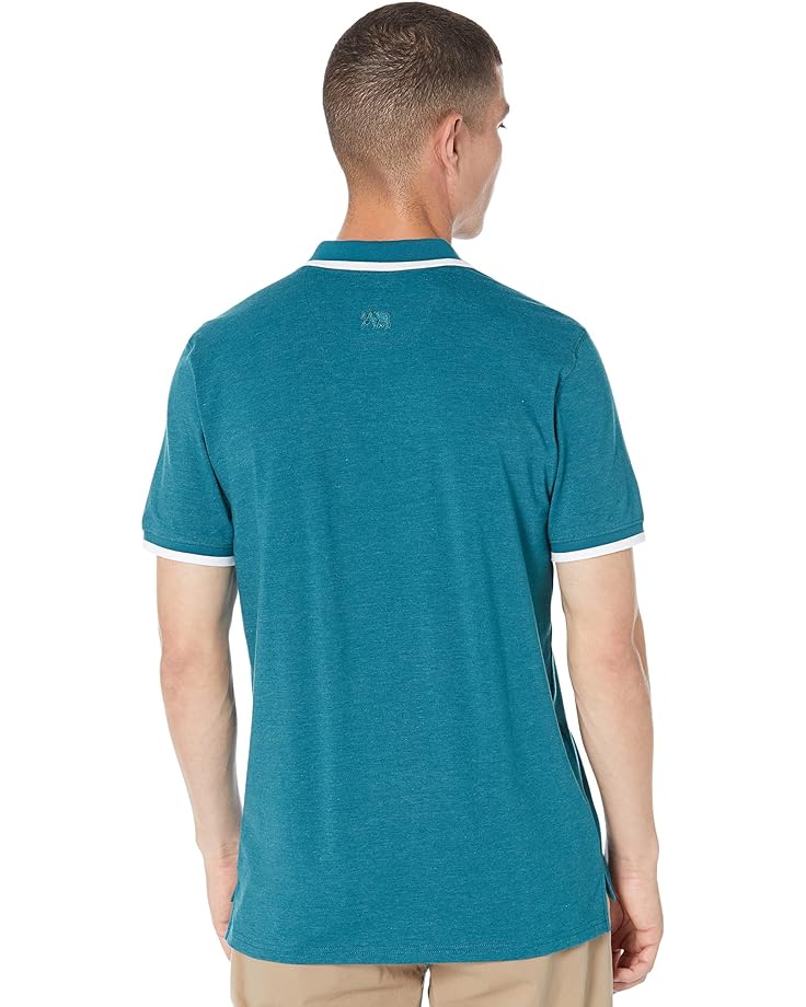 Поло The Normal Brand Active Puremeso Tipped Polo, цвет Teal