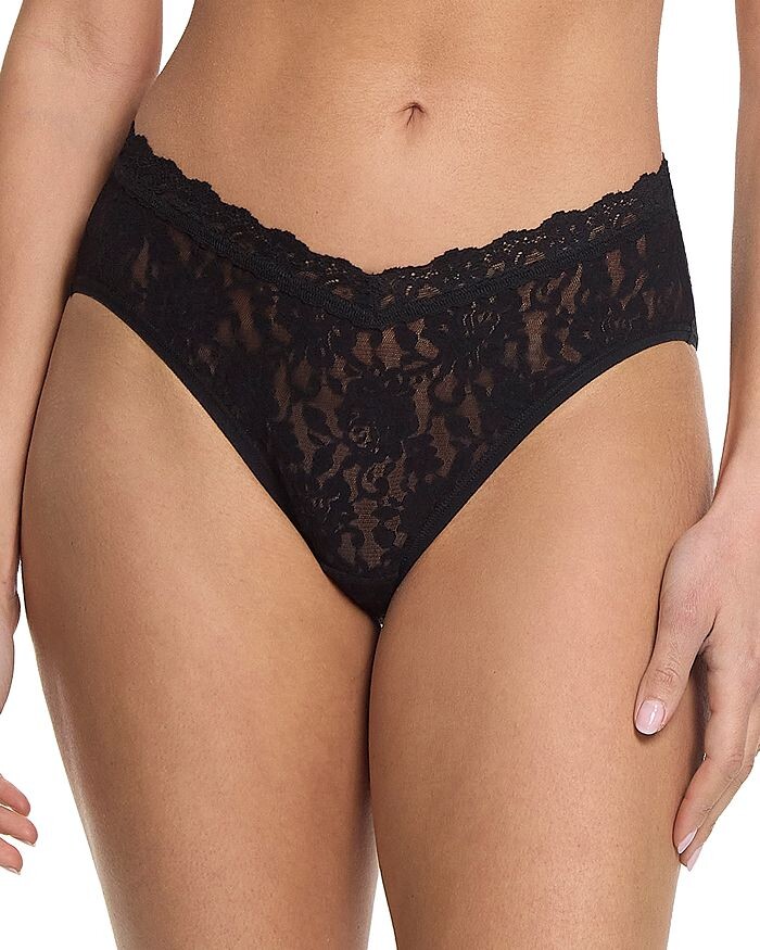 

Трусы Hanky ​​Panky Signature с кружевом и V-образным вырезом спереди Hanky Panky, черный