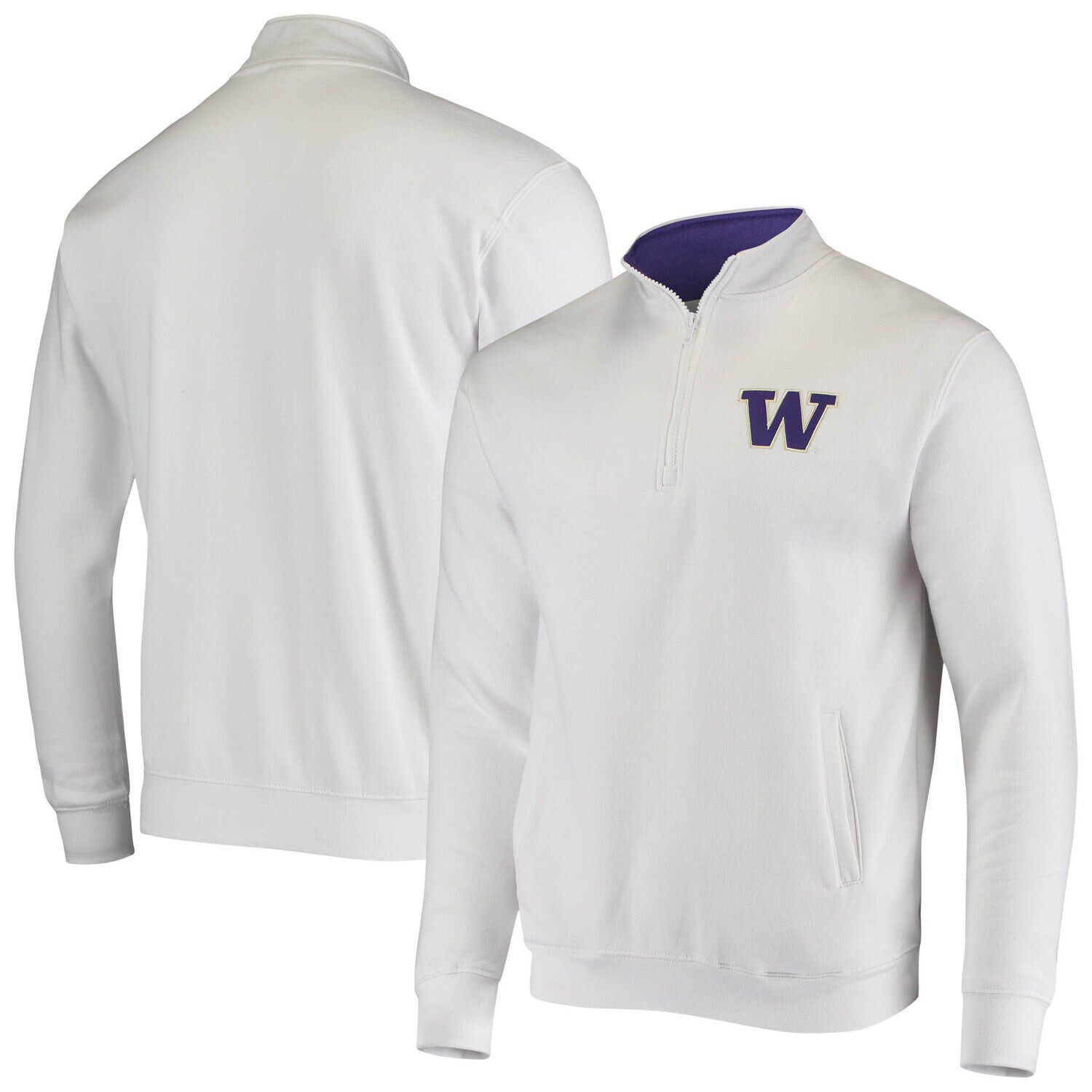 

Мужская белая куртка на молнии с логотипом Washington Huskies Tortugas белого цвета Colosseum, Белый