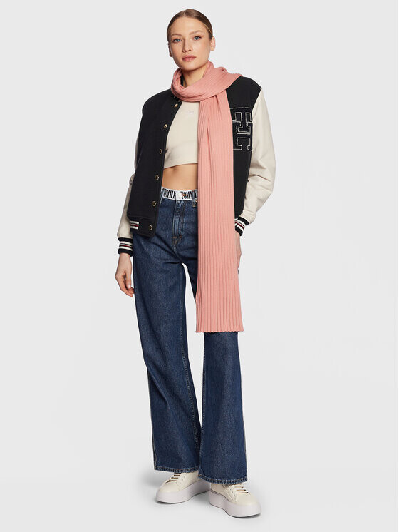 

Шарф Tommy Jeans, розовый