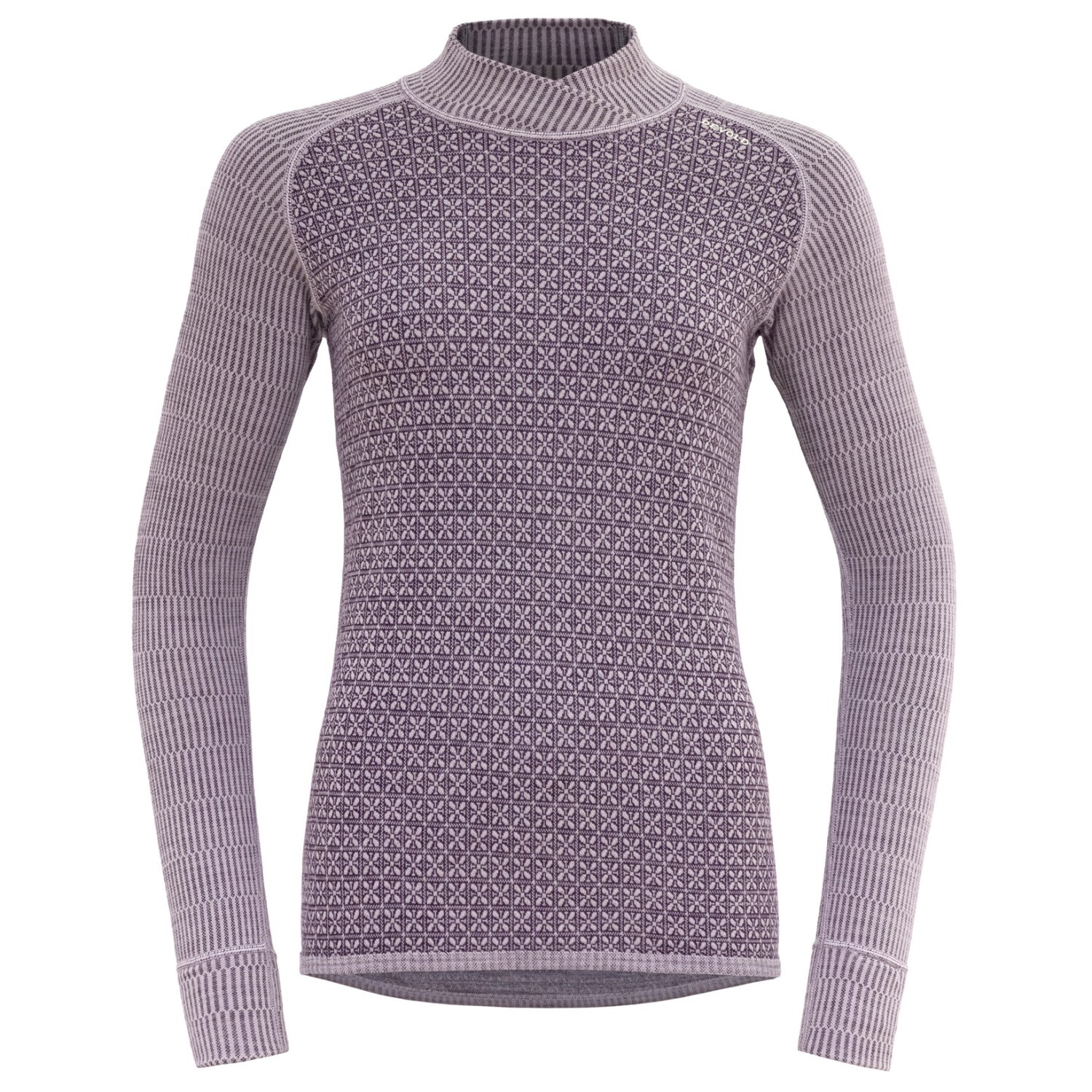 

Рубашка из мериноса Devold Kvitegga Cross Neck, цвет Orchid