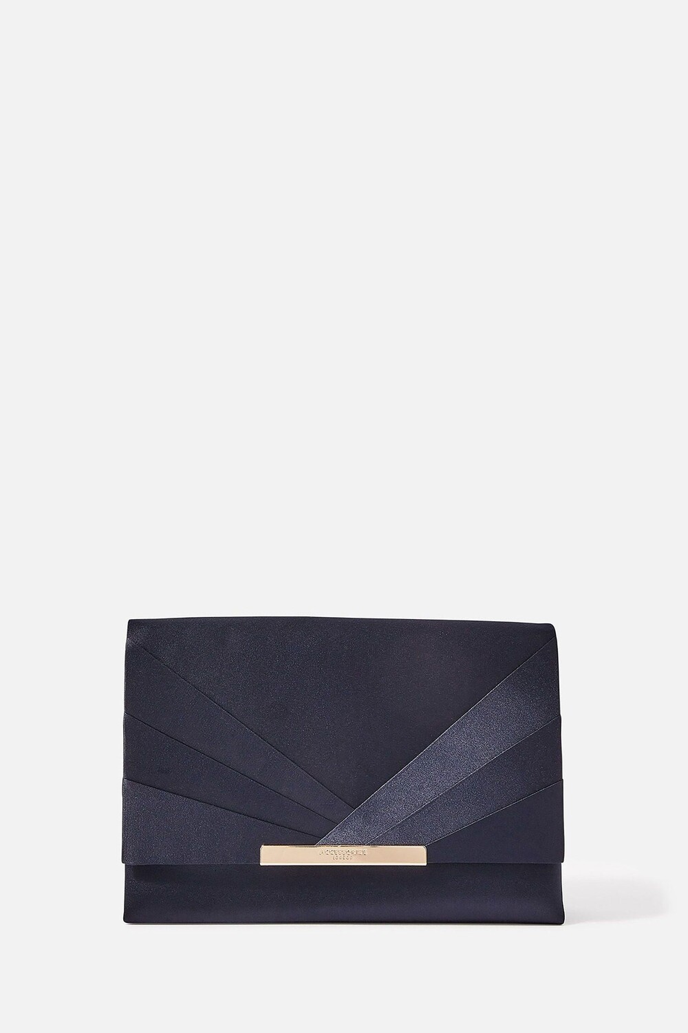 

Атласный клатч с складкой Accessorize, синий