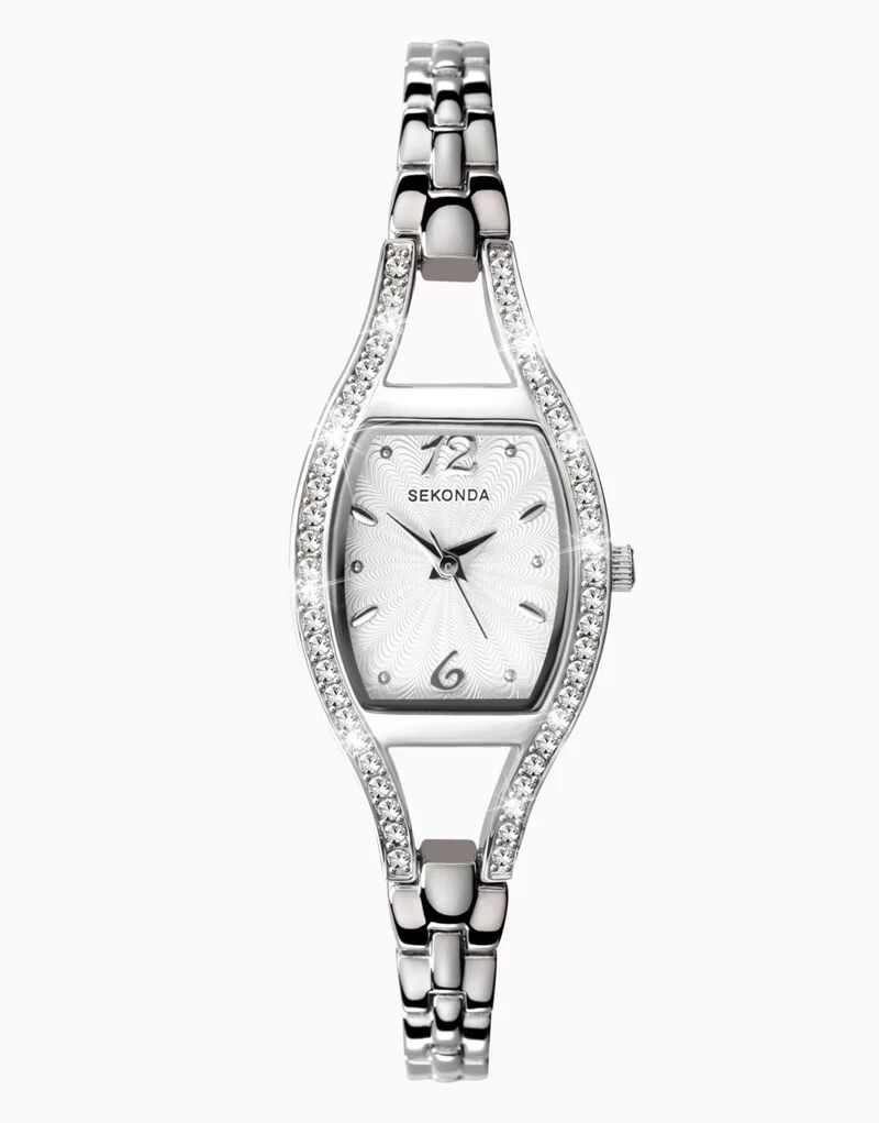 цена Женские аналоговые часы Sekonda серебристо-белого цвета