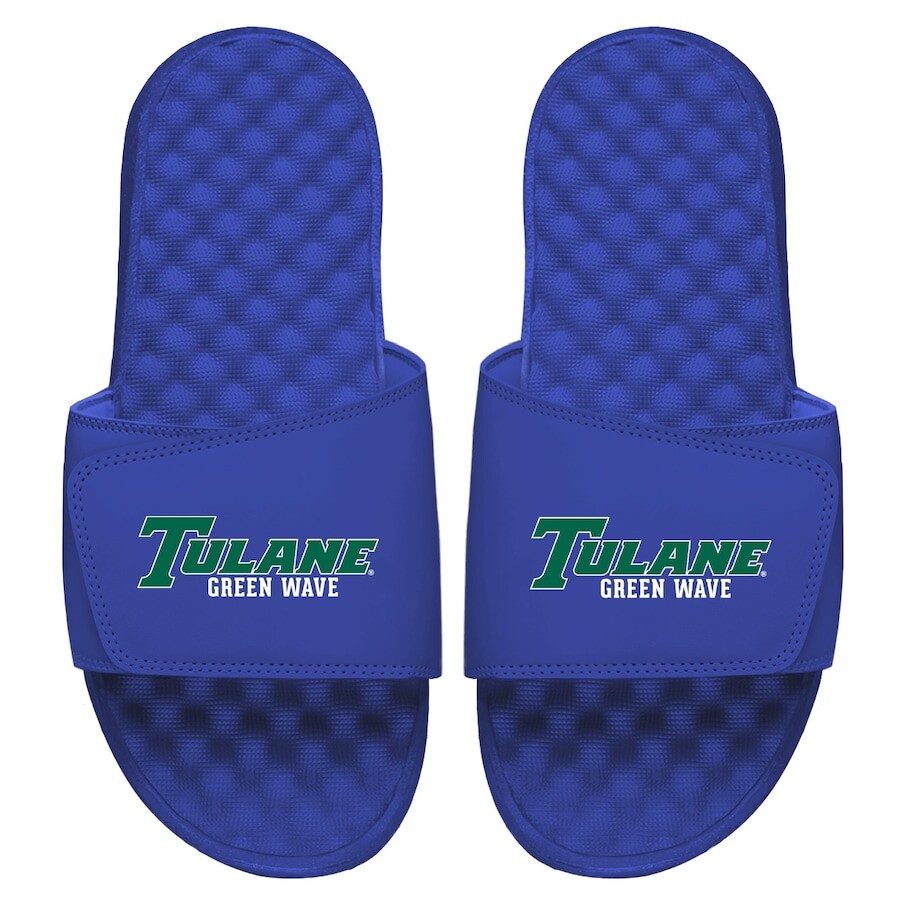 

Шлепанцы ISlide Tulane Green Wave, синий