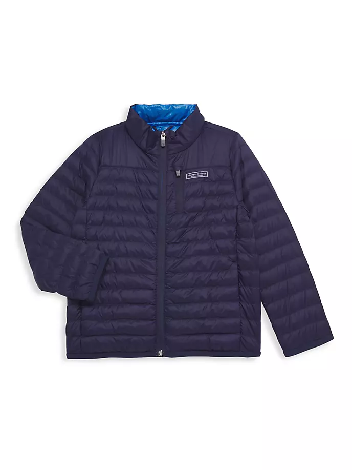 

Складная куртка-пуховик для маленьких мальчиков и мальчиков Vineyard Vines, цвет nautical navy