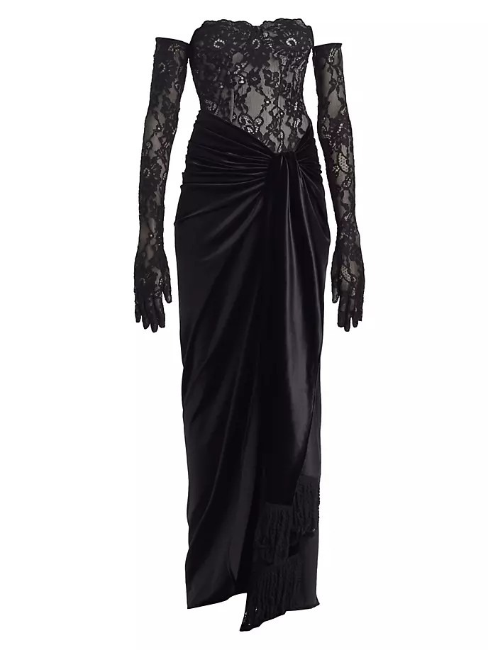 цена Кружевное платье Gina Noir Bronx And Banco, черный