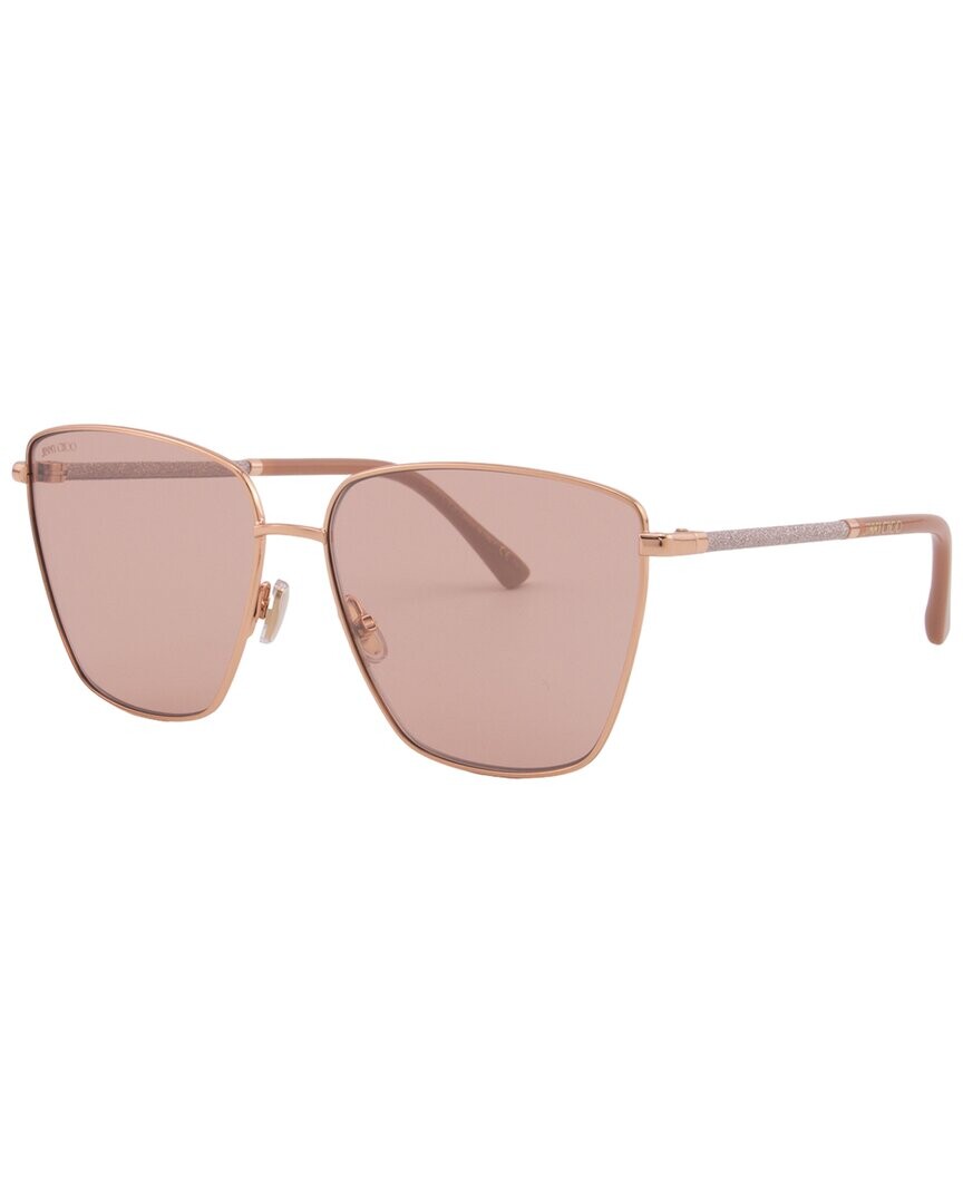

Женские солнцезащитные очки Jimmy Choo LAVI/S 60 мм, золото